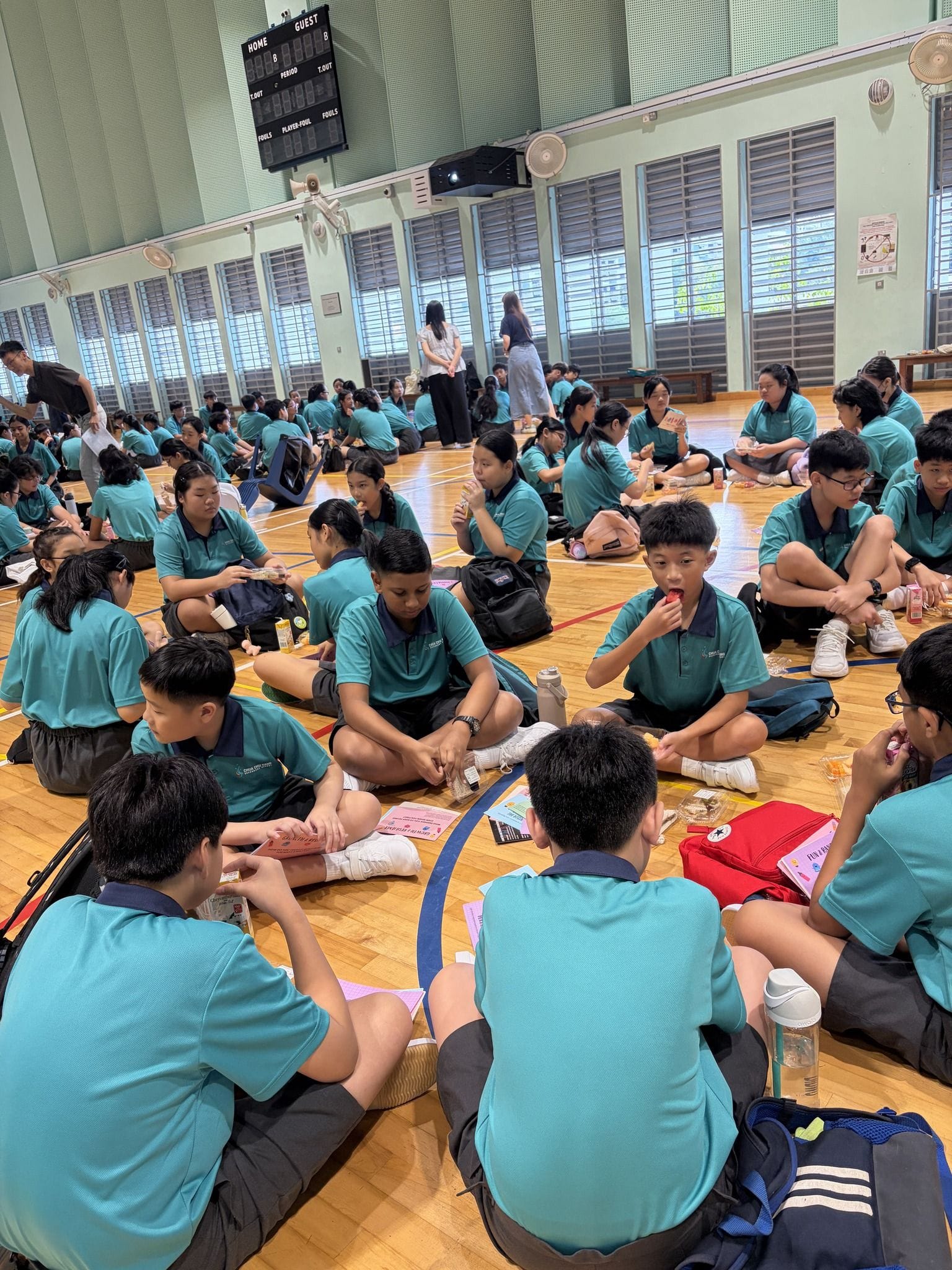 students do bonding activities